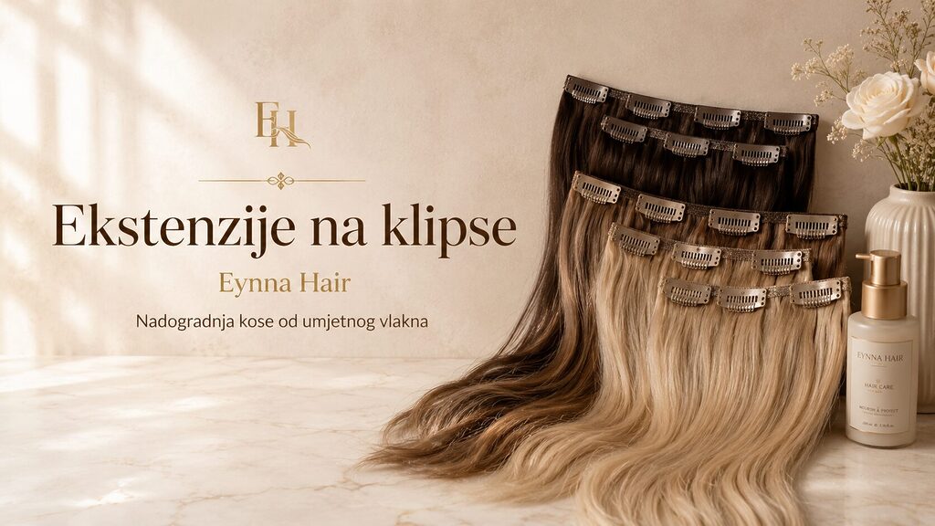 ekstenzije na klipse od umjetnog vlakna eynna hair sarajevo