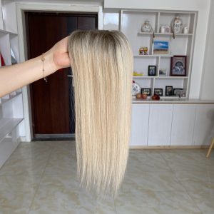 3x5.5 Mono Topper - Zenski topper - Prirodna ljudska kosa (4)