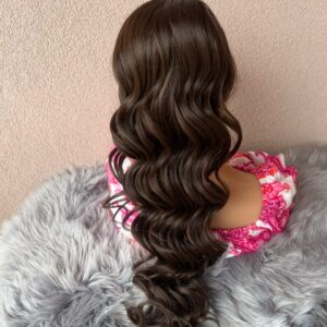 Rep za kosu – #6 Smeđi – Uvijeni 80 cm – Umjetni rep Eynna Hair Sarajevo (1)