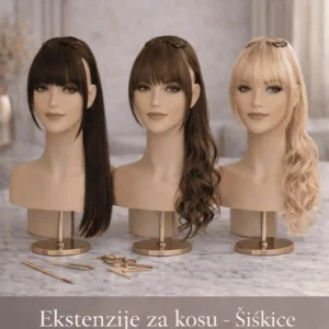 Šiškice - Ekstenzije za kosu - Prirodna ljudska kosa