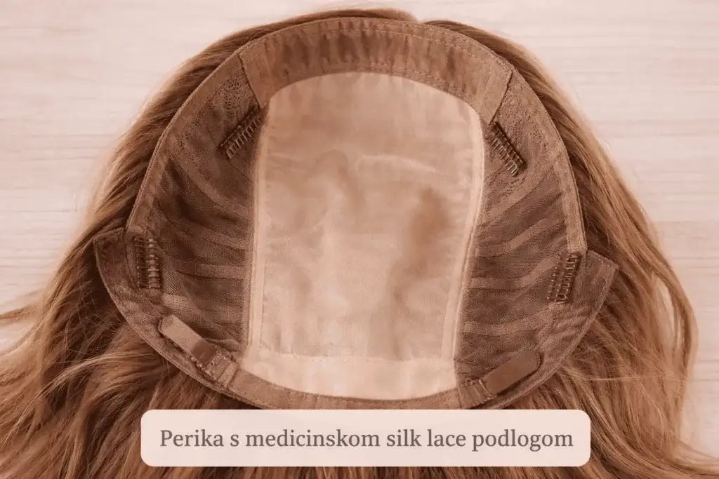 Perika s medicinskom silk lace podlogom