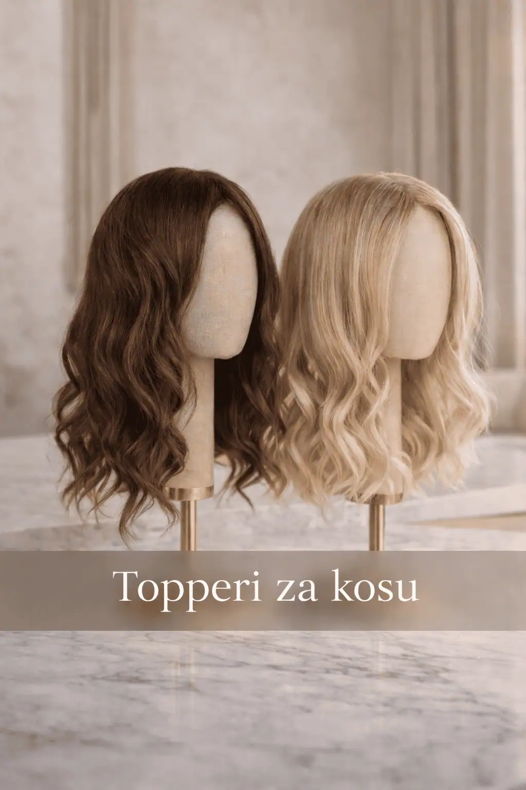 Topperi za kosu od prirodne ljudske kose