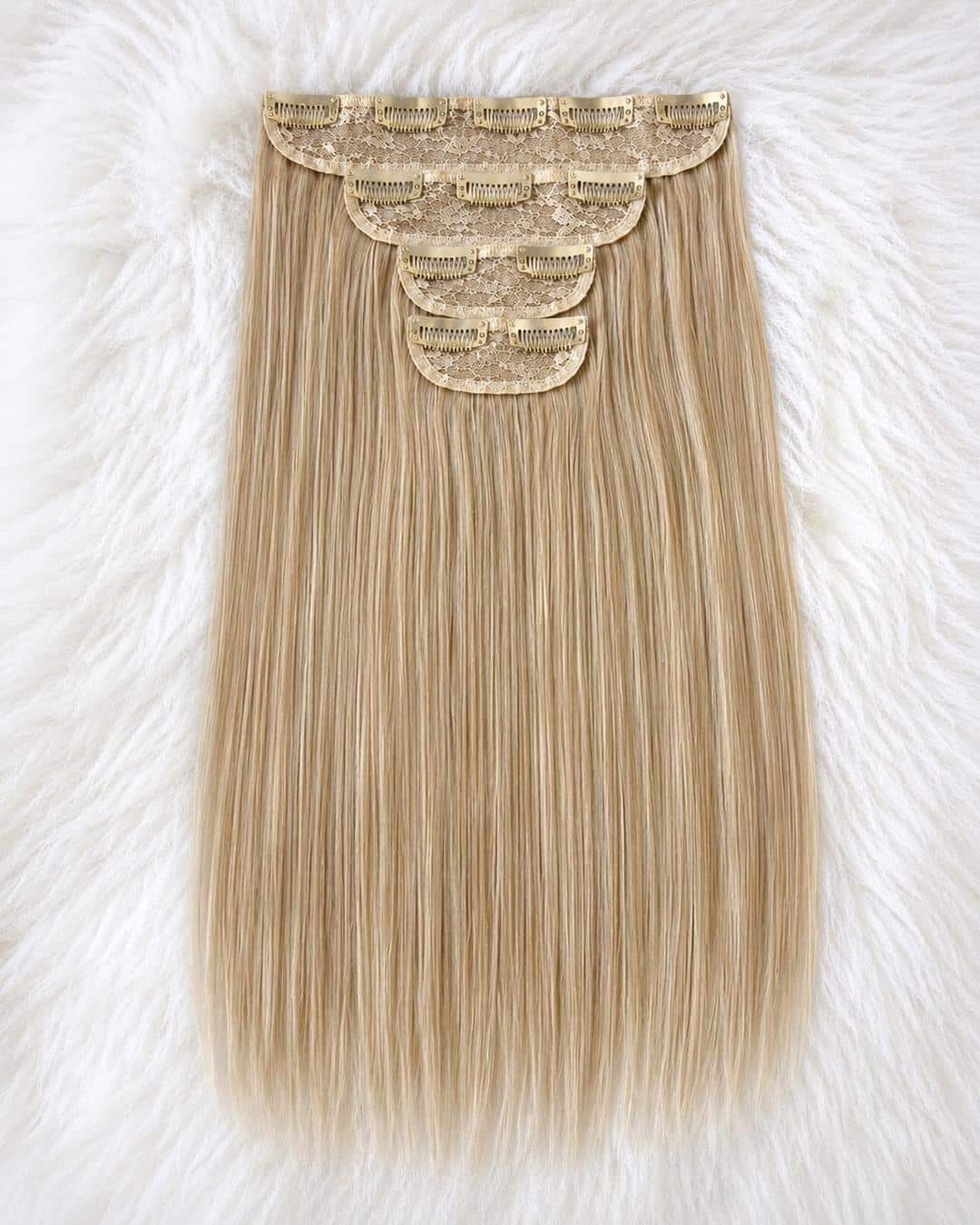 Clip-in ekstenzije 65 cm – Svijetle nijanse - Ravni model 8 Clip-in ekstenzije 65 cm – Svijetle nijanse - Ravni model - Image 8